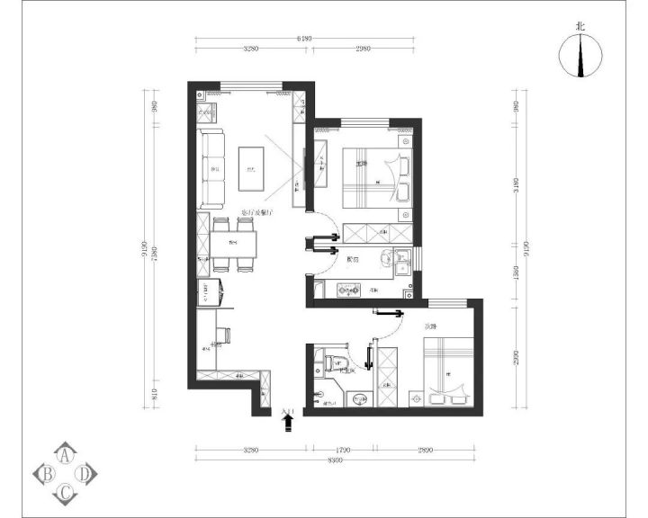 80㎡的兩室一廳怎么設計？不如看看這兩套徐建平的作品！